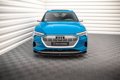 Maxton Front Ansatz V.1 für Audi e-tron schwarz Hochglanz