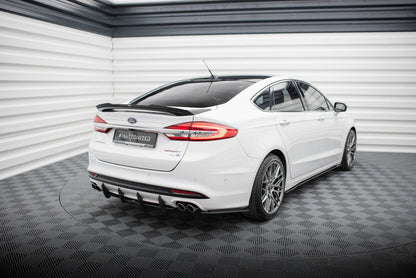 Maxton Street Pro Heck Ansatz Flaps Diffusor für Ford Mondeo Sport Mk5 Facelift / Fusion Sport Mk2 Facelift