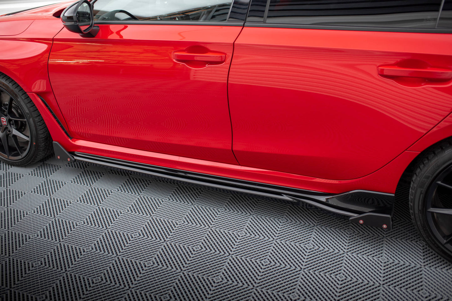Maxton Seitenschweller Ansatz für V.1 für + Flaps Honda Civic Type-R Mk 11