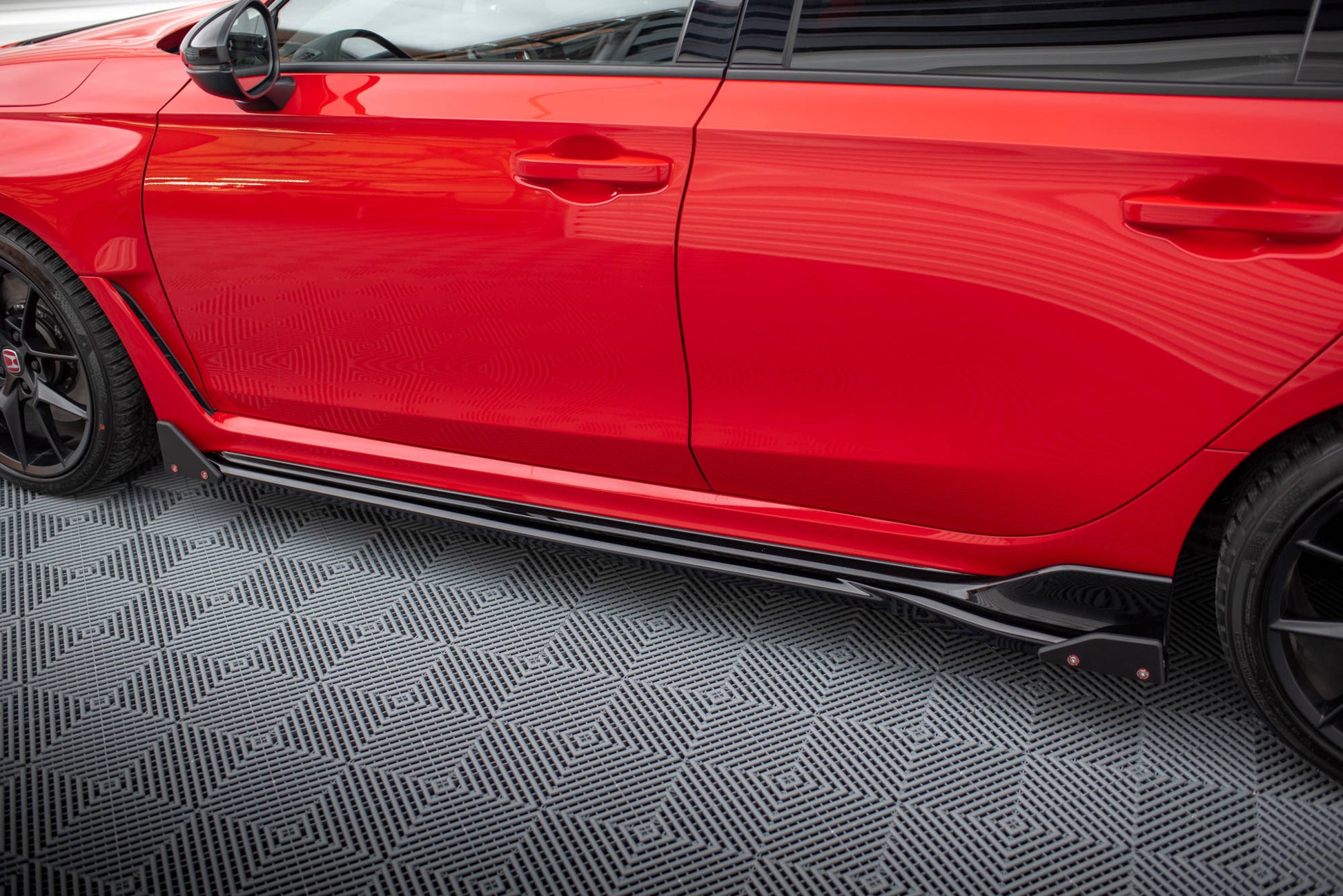 Maxton Seitenschweller Ansatz für V.1 für + Flaps Honda Civic Type-R Mk 11