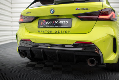Maxton Diffusor Heck Ansatz V.3 für BMW 1er F40 M-Paket/ M135i (Einzelauspuff-Version)