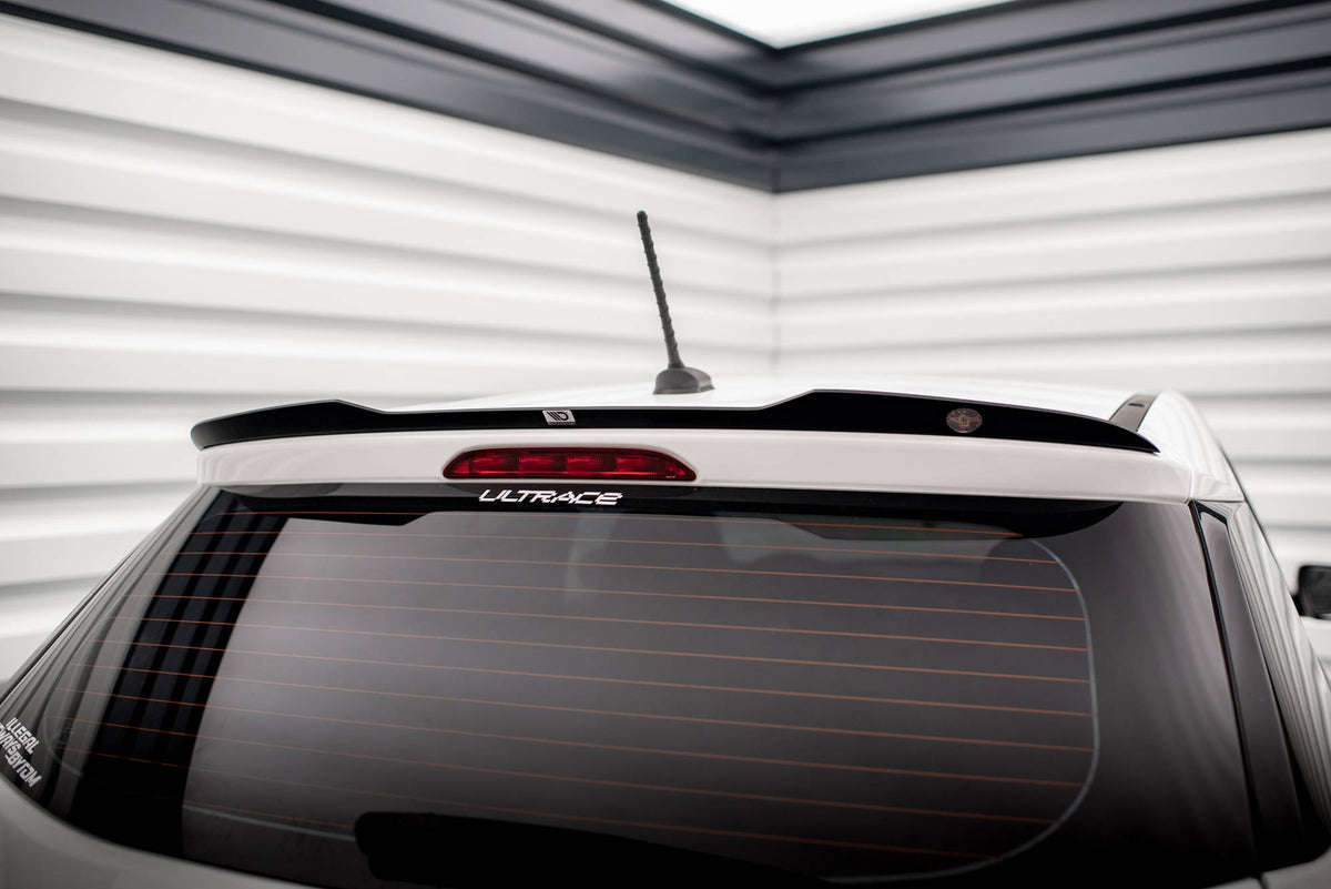 Maxton Spoiler CAP für Hyundai I20 Mk2 Facelift schwarz Hochglanz
