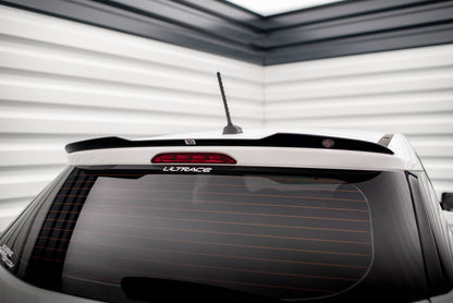 Maxton Spoiler CAP für Hyundai I20 Mk2 Facelift schwarz Hochglanz