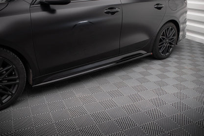 Maxton Seitenschweller Ansatz für Kia Proceed GT Mk1 Facelift / Ceed GT Mk3 Facelift  schwarz Hochglanz