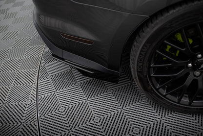 Maxton Street Pro Heck Ansatz Flaps Diffusor +Flaps für Ford Mustang GT Mk6  schwarz Hochglanz