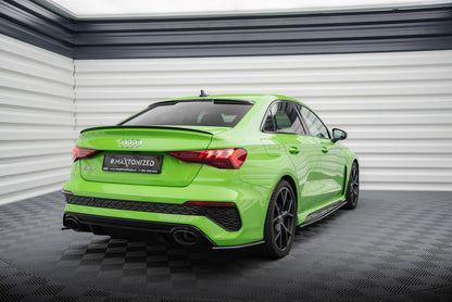 Maxton Carbon Fiber Heck Ansatz Flaps Diffusor für Audi RS3 Limousine 8Y