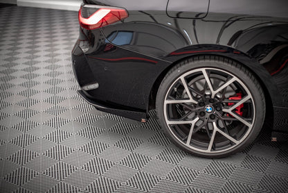 Maxton Street Pro Heck Ansatz Flaps Diffusor +Flaps für BMW 4er M-Paket G22 schwarz Hochglanz