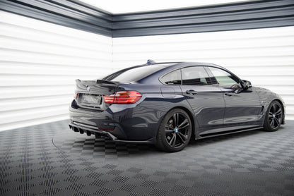 Maxton Mittlerer Diffusor Heck Ansatz DTM Look für BMW 4er Coupe / Gran Coupe / Cabrio M-Paket F32 / F36 / F33 schwarz Hoc...
