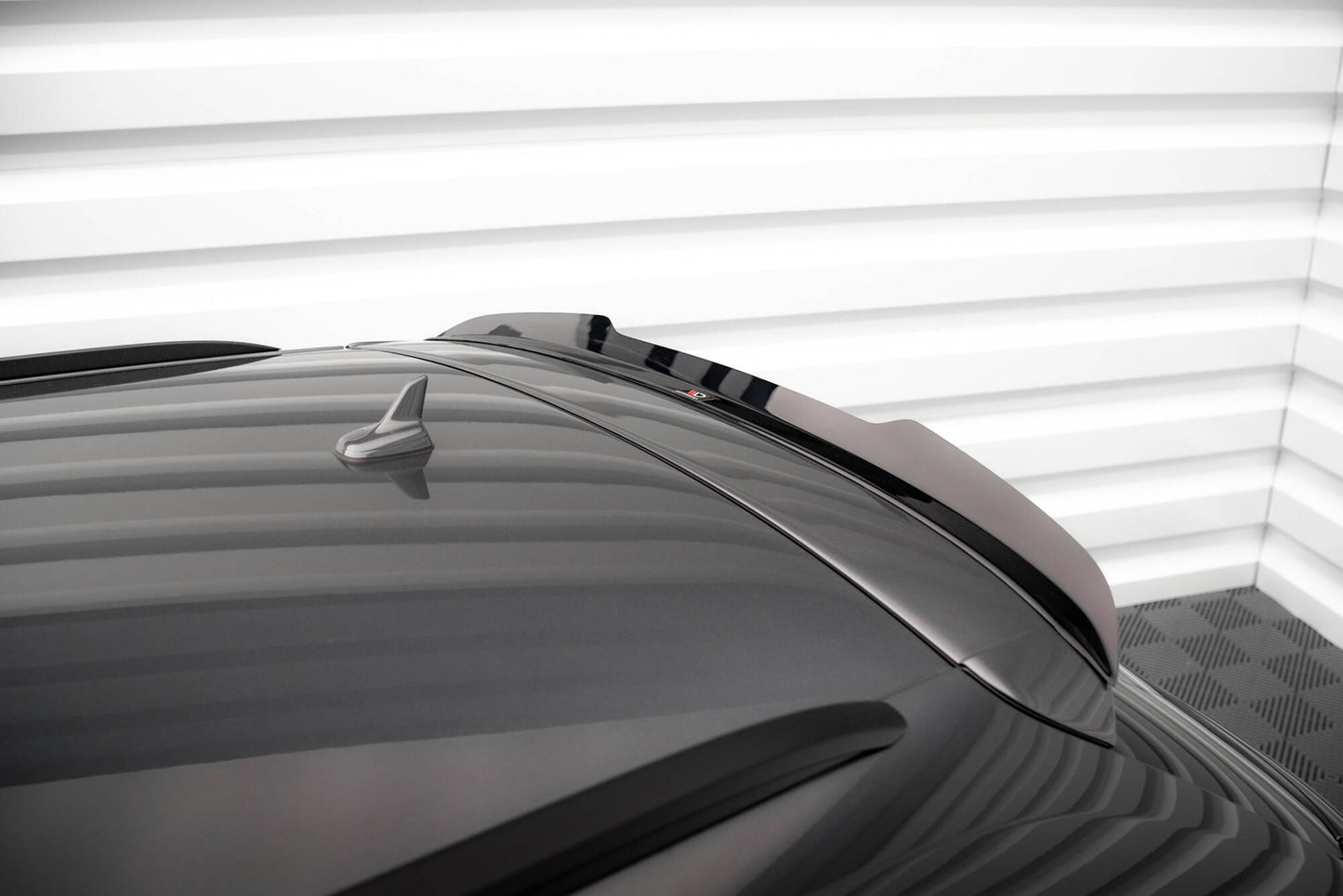Maxton Spoiler CAP für Audi A4 S-Line / S4 Avant B8 Facelift schwarz Hochglanz