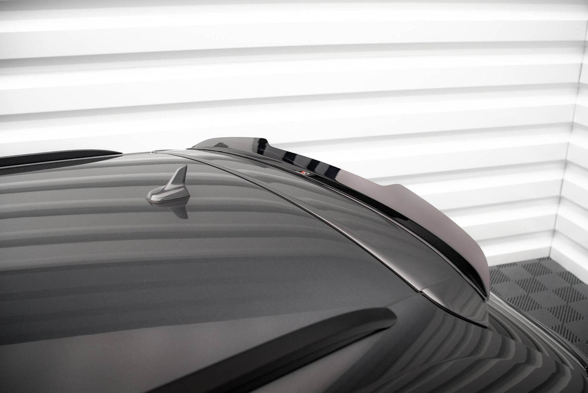 Maxton Spoiler CAP für Audi A4 S-Line / S4 Avant B8 Facelift schwarz Hochglanz