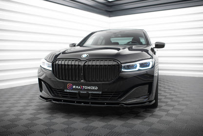 Maxton Front Ansatz V.1 für BMW 7 G11 Facelift schwarz Hochglanz