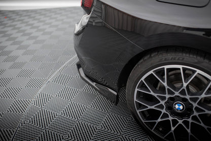 Maxton Heck Ansatz Flaps Diffusor V.2 für BMW 2 Coupe G42 schwarz Hochglanz