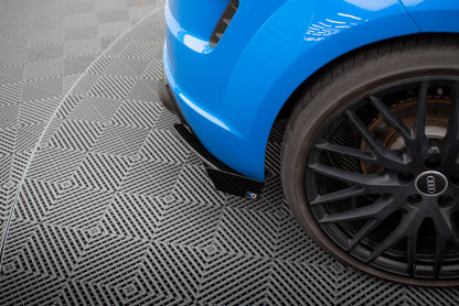 Maxton Street Pro Heck Ansatz Flaps Diffusor +Flaps für Audi TT S 8S Facelift schwarz Hochglanz