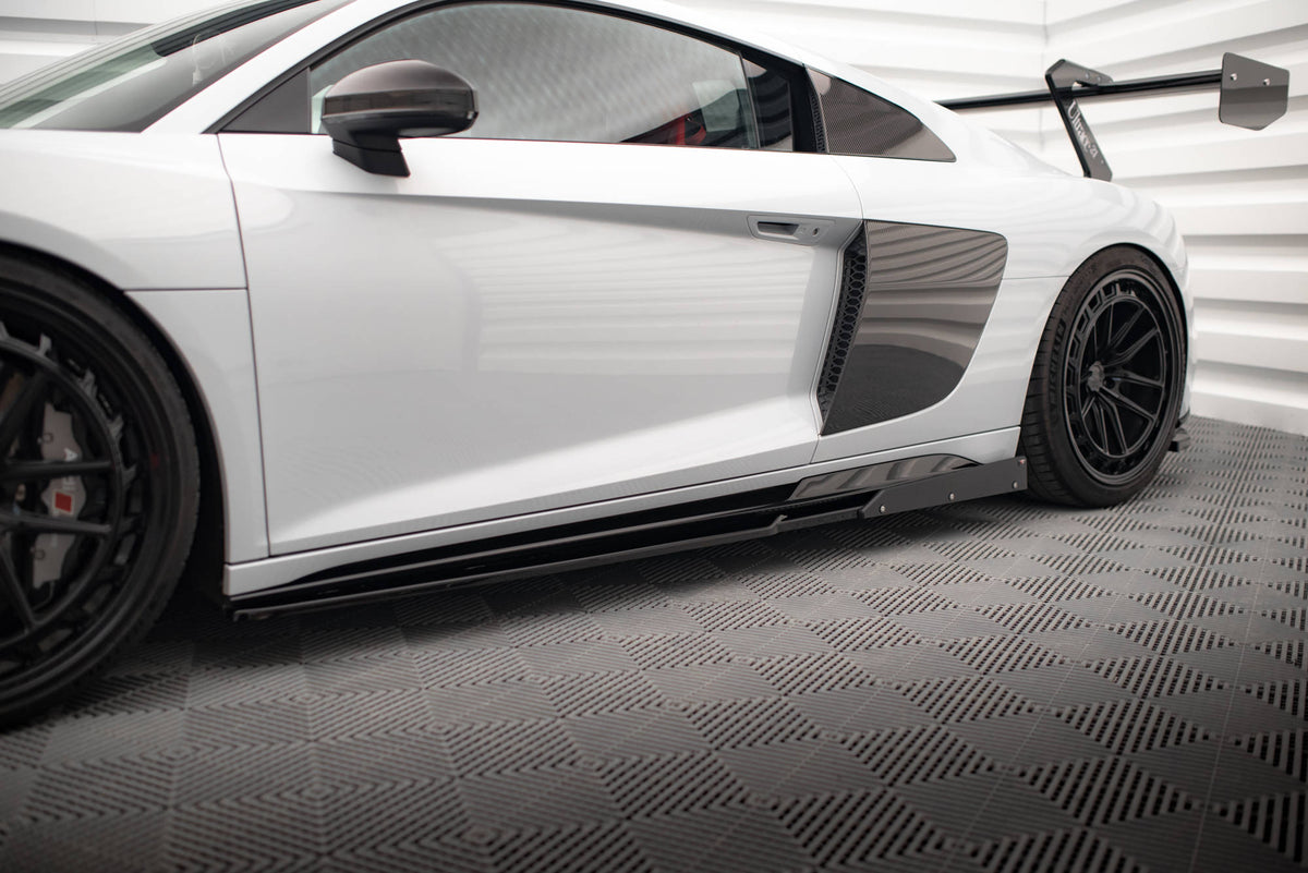 Maxton Seitenschweller Ansatz für V.2 für + Flaps Audi R8 Mk2 Facelift