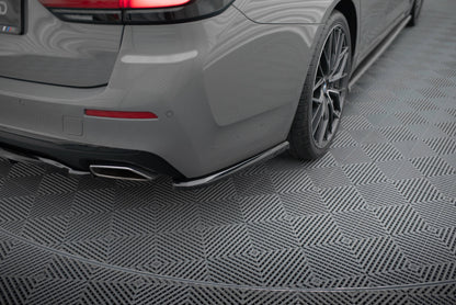 Maxton Heck Ansatz Flaps Diffusor für BMW 5er G30 / G31 Facelift schwarz Hochglanz