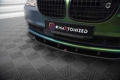 Maxton Front Ansatz V.1 für BMW 7 F01 schwarz Hochglanz