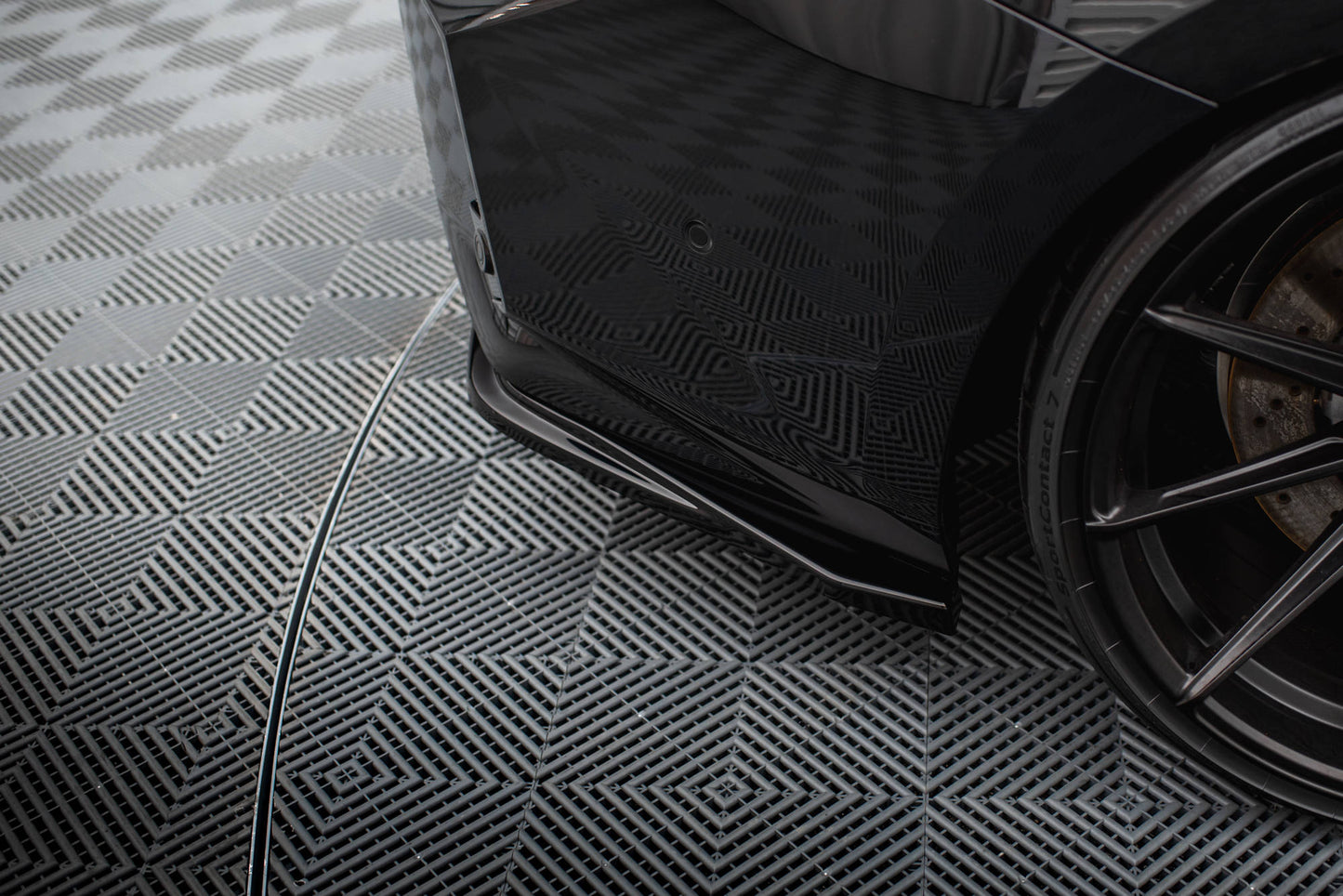 Maxton Heck Ansatz Flaps Diffusor V.3 für BMW M2 G87 schwarz Hochglanz