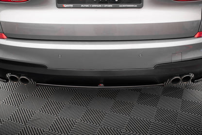 Maxton Mittlerer Diffusor Heck Ansatz für BMW 5er GT M-Paket F07 schwarz Hochglanz