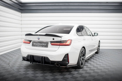Maxton Heck Ansatz Flaps Diffusor für BMW M-Paket G20 / G21 Facelift schwarz Hochglanz