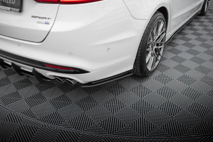 Maxton Street Pro Heck Ansatz Flaps Diffusor für Ford Mondeo Sport Mk5 Facelift / Fusion Sport Mk2 Facelift