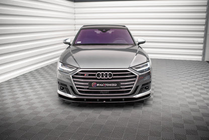 Maxton Front Ansatz V.2 für Audi S8 / A8 S-Line D5 schwarz Hochglanz