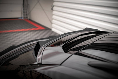 Maxton Höher Spoiler CAP für Lamborghini Urus Mk1 schwarz Hochglanz