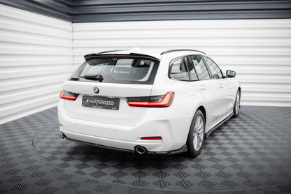 Maxton Mittlerer Diffusor Heck Ansatz für BMW 3er Limousine / Touring G20 / G21 Facelift schwarz Hochglanz