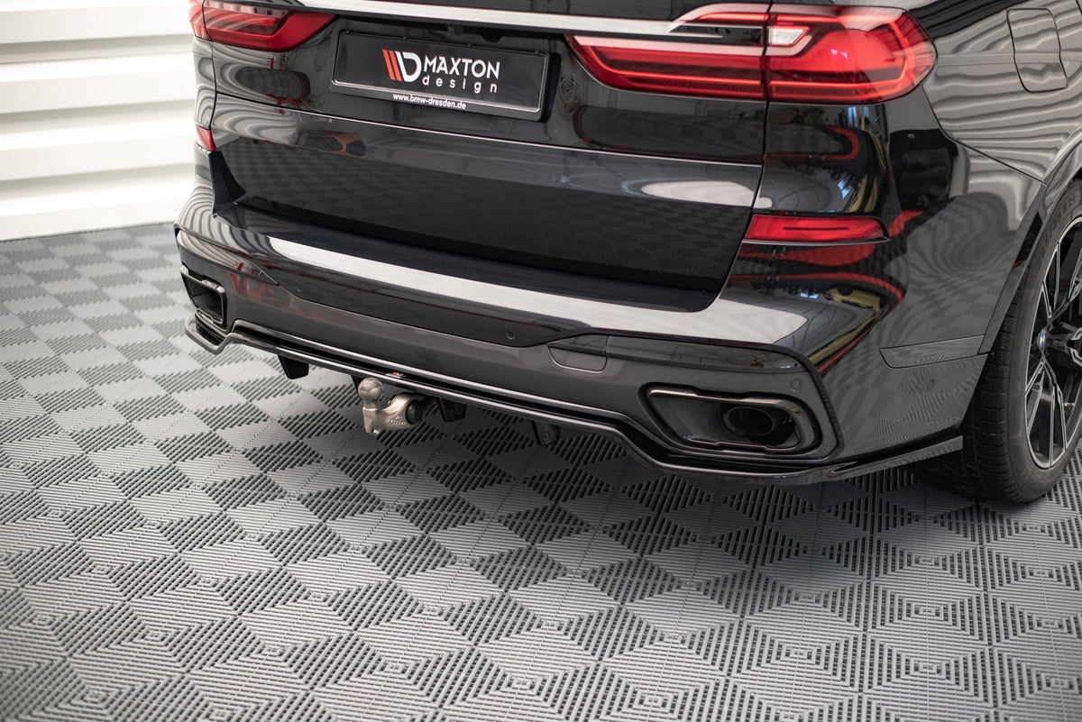 Maxton Mittlerer Diffusor Heck Ansatz DTM Look für BMW X7 M G07 schwarz matt