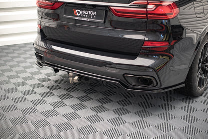 Maxton Mittlerer Diffusor Heck Ansatz DTM Look für BMW X7 M G07 schwarz Hochglanz