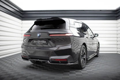Maxton Spoiler CAP für BMW iX M-Paket i20 schwarz Hochglanz