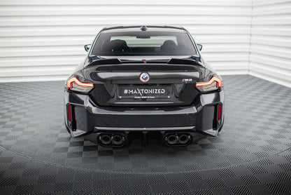 Maxton Diffusor Heck Ansatz V.2 für BMW M2 G87 schwarz Hochglanz