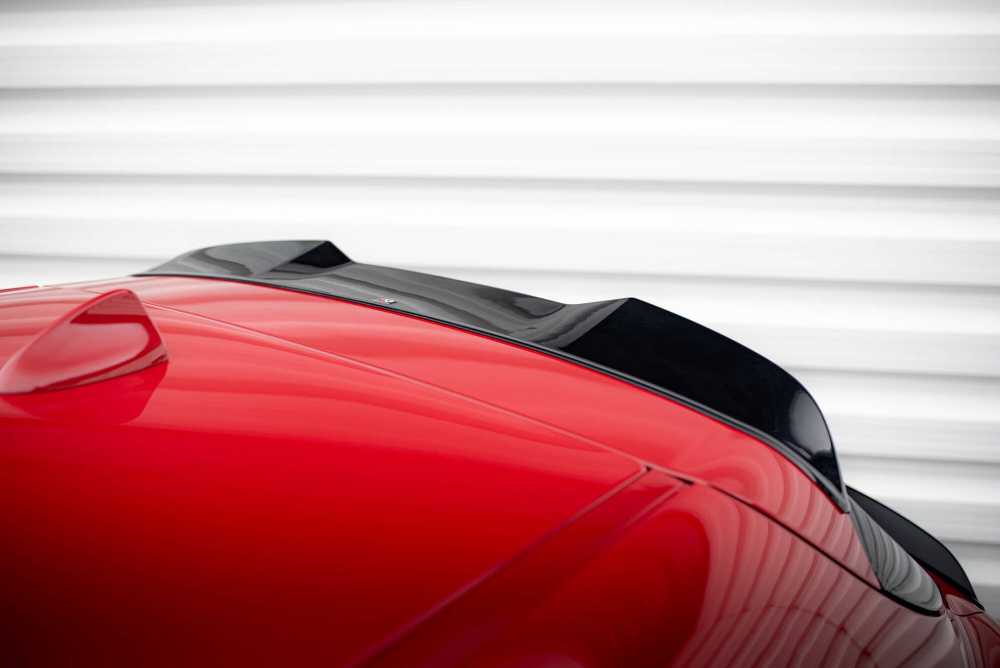 Maxton Höher Spoiler CAP für 3D Alfa Romeo Tonale Mk1 schwarz Hochglanz