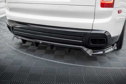 Maxton Mittlerer Diffusor Heck Ansatz DTM Look für Rolls Royce Cullinan schwarz Hochglanz