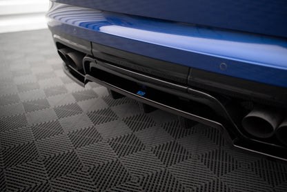 Maxton Mittlerer Diffusor Heck Ansatz DTM Look für Land Rover Range Rover Sport SVR Mk2 schwarz Hochglanz