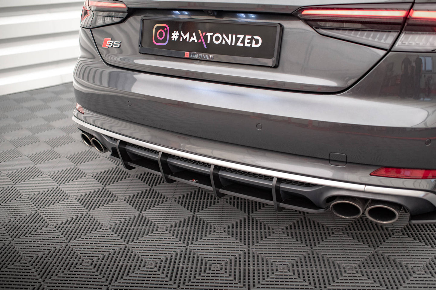 Maxton Street Pro Heckschürze für Audi S5 Coupe / Sportback F5