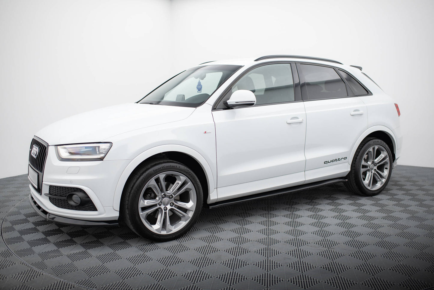 Maxton Seitenschweller Ansatz für Audi Q3 S-line 8U schwarz Hochglanz