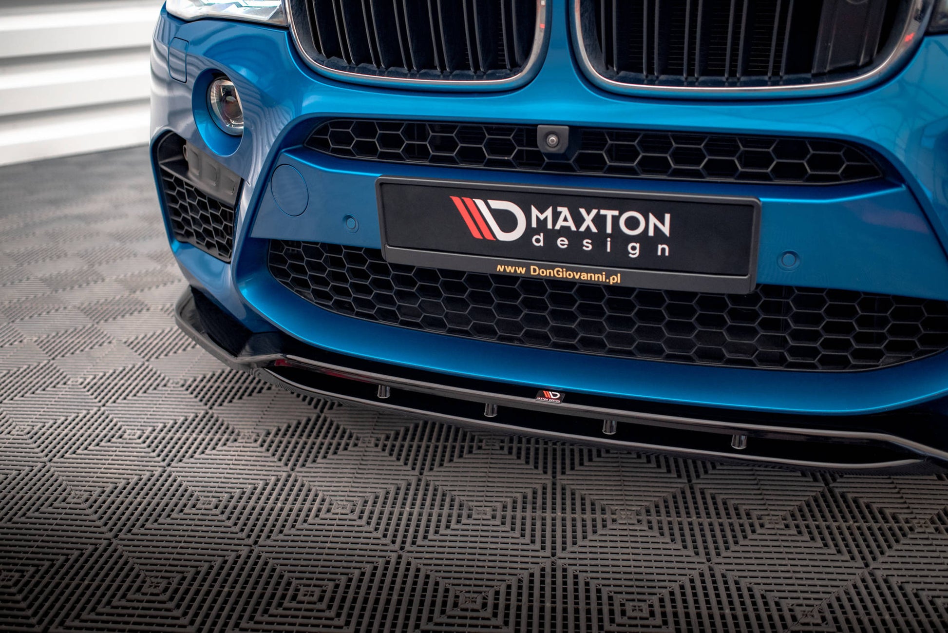 Maxton Front Ansatz V.2 für BMW X5 M F85 / X6 M F86 schwarz matt