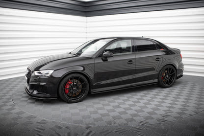 Maxton Street Pro Seitenschweller Ansatz für Audi RS3 Limousine 8V Facelift
