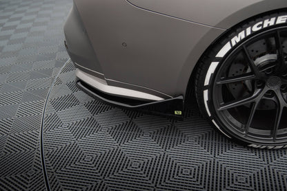 Maxton Heck Ansatz Flaps Diffusor V.3 für CSL Look BMW M4 G82 schwarz Hochglanz
