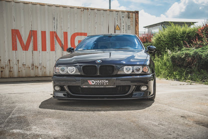 Maxton Front Ansatz für Seite + Front Ansatz für  BMW M5  / 5 M-Paket E39 schwarz Hochglanz