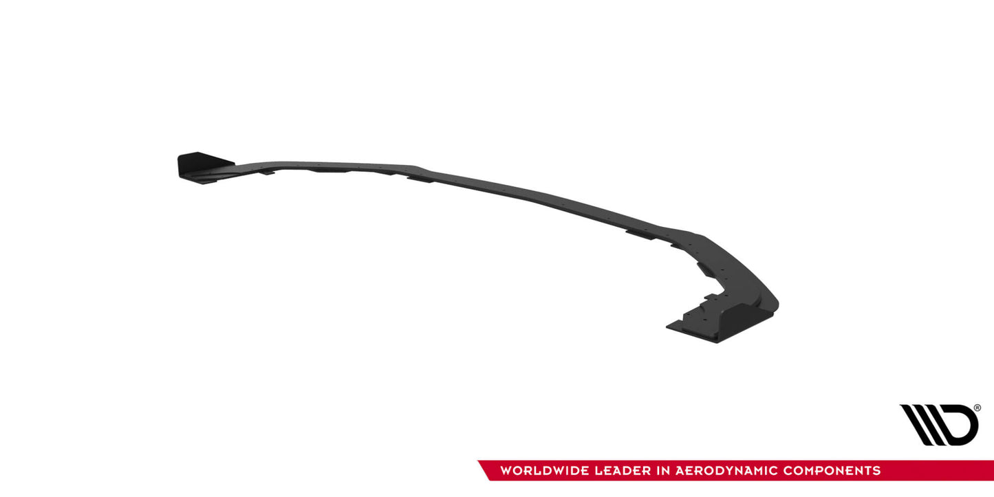 Maxton Street Pro Front Ansatz für +Flaps für + Flaps Ford Mustang GT Mk6  schwarz Hochglanz