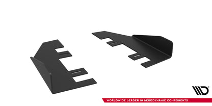 Maxton Hintere Seiten Flaps für Ford Mustang GT Mk6  schwarz Hochglanz
