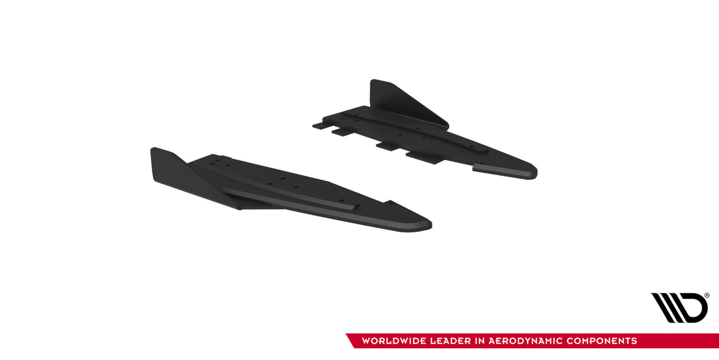 Maxton Street Pro Heck Ansatz Flaps Diffusor +Flaps für Ford Mustang GT Mk6  schwarz Hochglanz