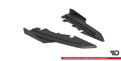 Maxton Street Pro Heck Ansatz Flaps Diffusor +Flaps für Ford Mondeo Sport Mk5 Facelift / Fusion Sport Mk2 Facelift schwarz...