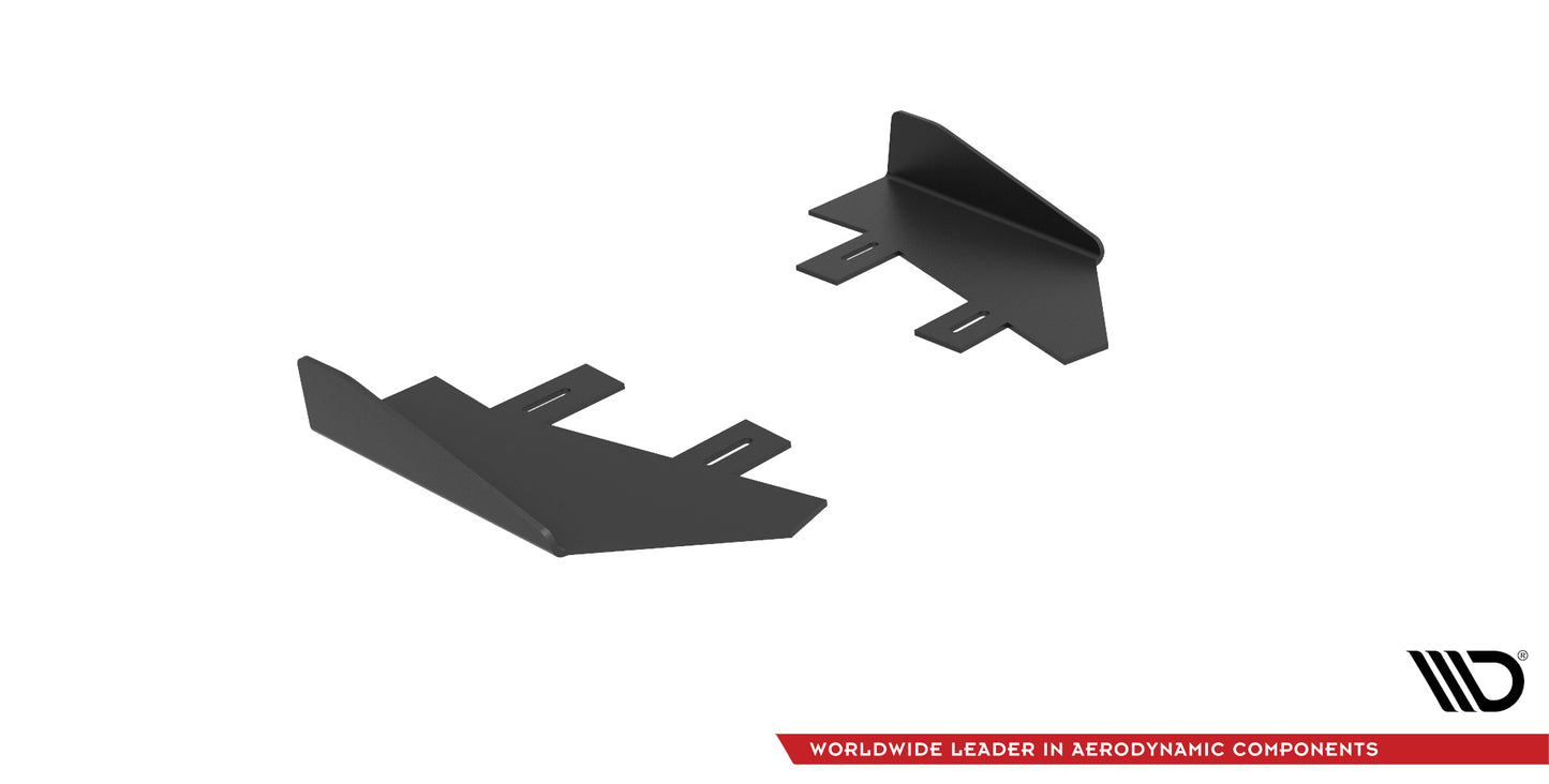 Maxton Hintere Seiten Flaps für Ford Mondeo Sport Mk5 Facelift / Fusion Sport Mk2 Facelift schwarz Hochglanz
