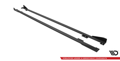 Maxton Street Pro Seitenschweller Ansatz für + Flaps BMW 2 Coupe M-Paket / M240i G42 schwarz Hochglanz