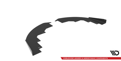 Maxton Front Flaps Audi RS6 Avant C6 schwarz Hochglanz