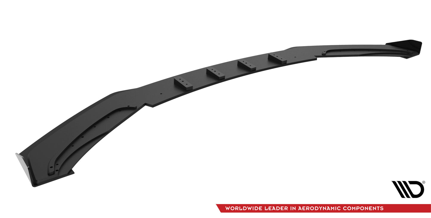 Maxton Street Pro Front Ansatz für +Flaps für + Flaps BMW 4er Gran Coupe F36 schwarz Hochglanz