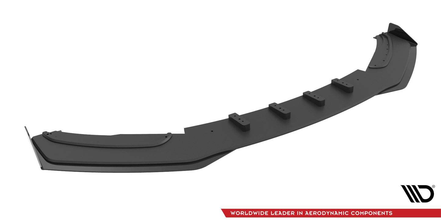Maxton Street Pro Front Ansatz für +Flaps für + Flaps BMW 4er Gran Coupe F36 schwarz Hochglanz