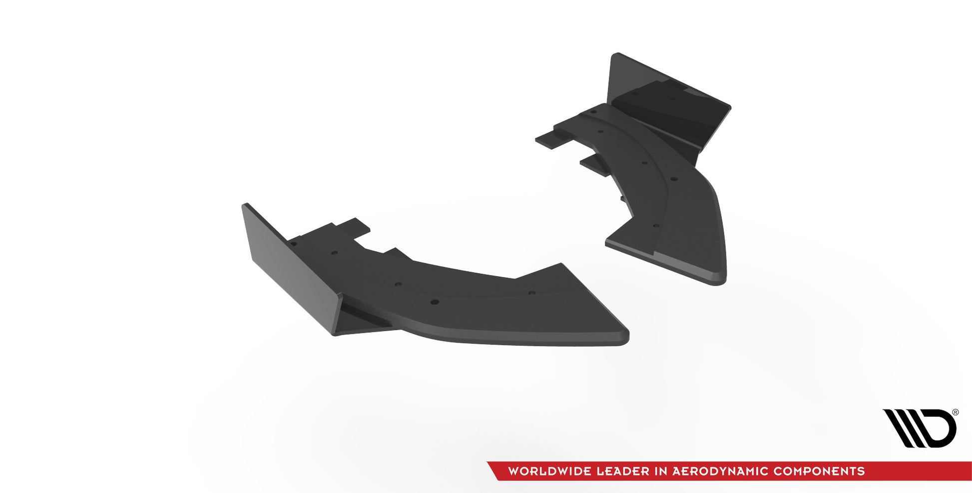 Maxton Street Pro Heck Ansatz Flaps Diffusor +Flaps für Audi RS3 Sportback 8Y schwarz Hochglanz